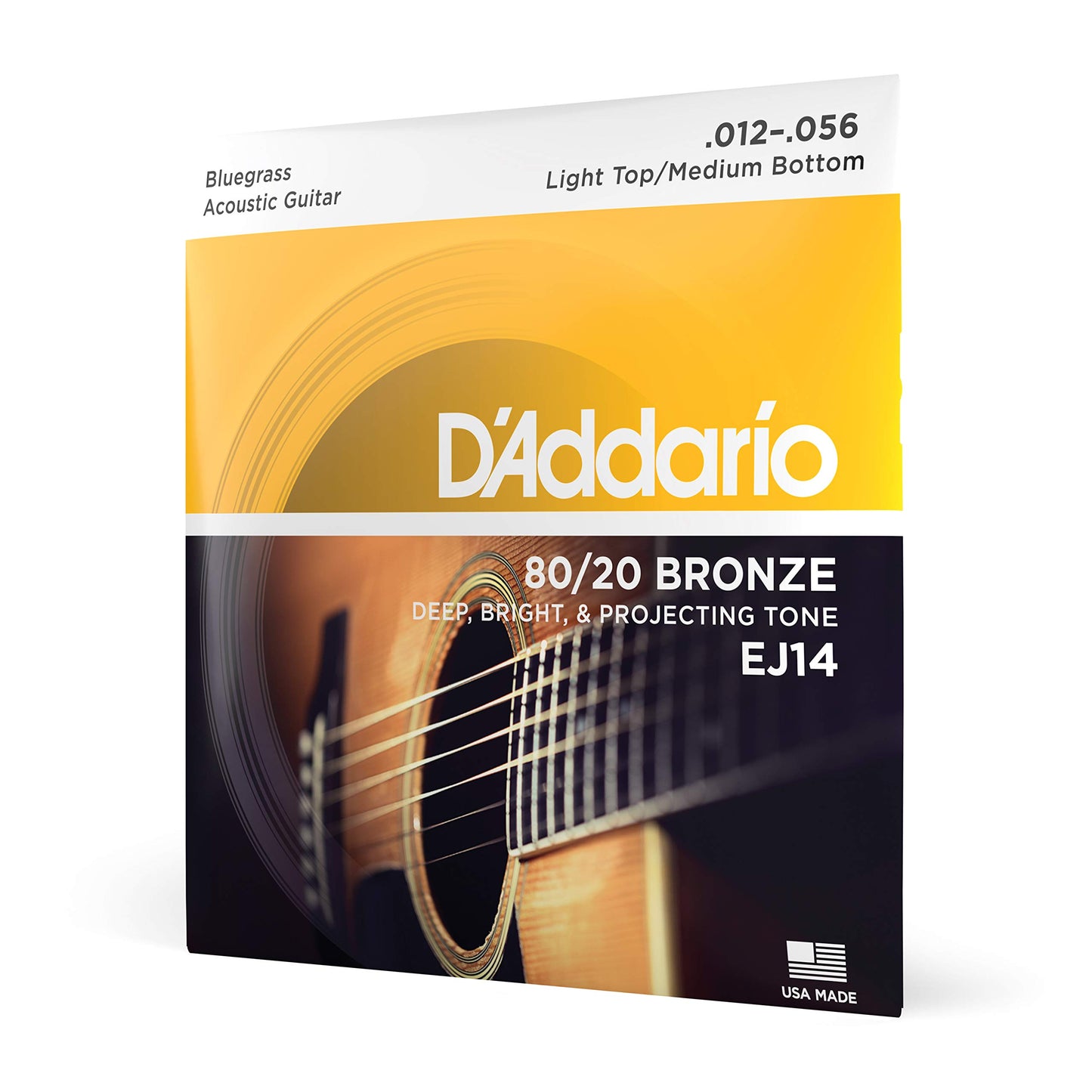 D'Addario Guitar Strings - Acoustic Guitar Strings - 80/20 Bronze - For 6 String Guitar - Deep, Bright, Projecting Tone - EJ11-3D - Light, 12-53 - 3-Pack.