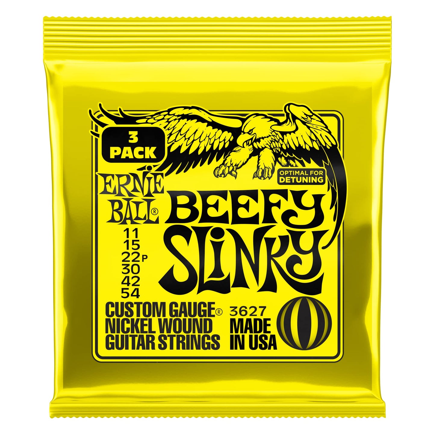 Ernie Ball Regular Slinky Nickel Wound Electric Guitar Strings 3 Pack - 10-46 Gauge