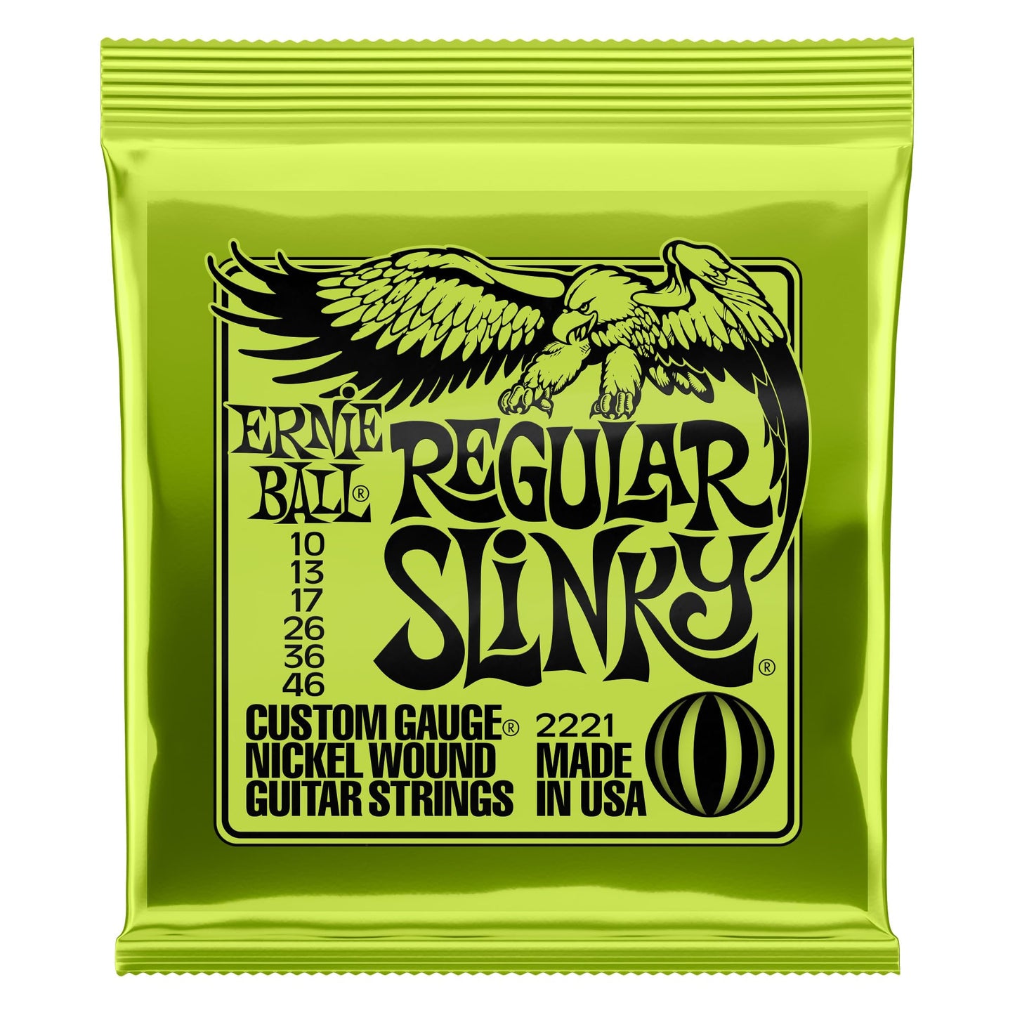 Ernie Ball Regular Slinky Nickel Wound Electric Guitar Strings 3 Pack - 10-46 Gauge