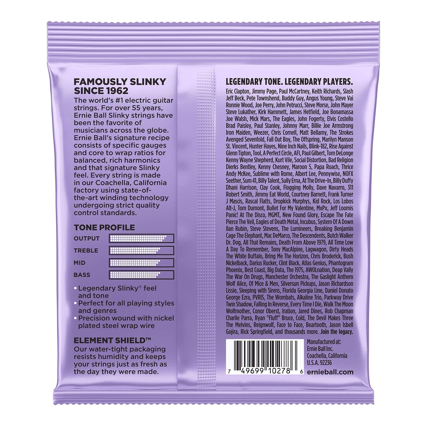 Ernie Ball Regular Slinky Nickel Wound Electric Guitar Strings 3 Pack - 10-46 Gauge